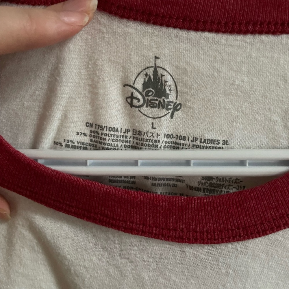 Disney Dumbo Timothy Q. Mouse White Red Ringer T-Shirt “Gab, Gab, Gab” - Picture 3 of 6